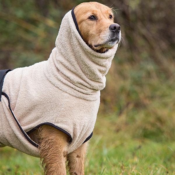 „Dryup Cape“ Trockencape - Hundebademantel sand